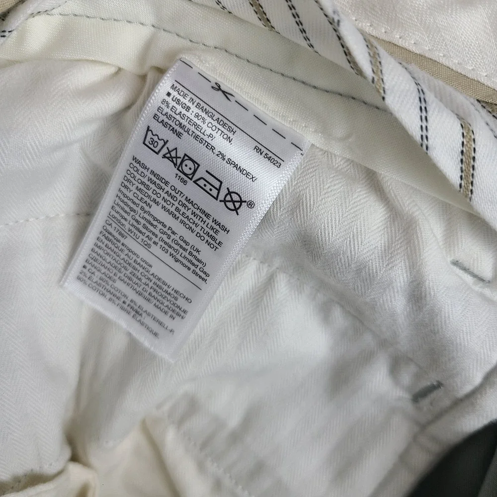 Banana Republic Pants Mens 32x32 Gray Straight Performance Emerson Chino *